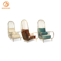 Fauteuil de luxe en velours, chaise de loisirs, de grande réception, pour visite, bureau,