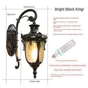 Loft 110/220v extérieur intérieur lumière laiton moderne fantaisie classique applique murale LED - Product Image 6