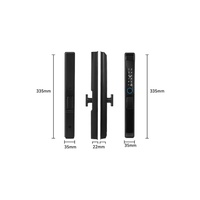 Serrure intelligente de luxe TT Lock en aluminium à pont thermique, avec empreinte digitale, mot de passe et carte-clé, pour villas et maisons familiales