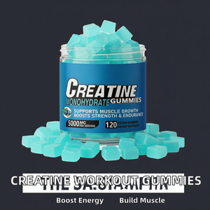 Échantillon Gratuit OEM ODM Marque Privée Créatine Monohydrate BCAA Bonbons Gommeux Pré-Entraînement Prise de Poids Adulte Complément Sportif 120 Unités - Product Image 2