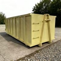 Poubelle en acier Crochet industriel Conteneur élévateur Roll off Dumpster Poubelle à vendre