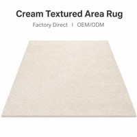 Tapis de chambre doux et minimaliste de couleur unie, tapis d'appoint esthétique uni personnalisé, antidérapant, résistant à l'usure, insonorisant, en peluche, OEM