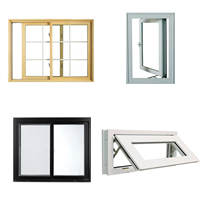 Fenêtre à battant en aluminium ondulé blanc avec double vitrage trempé sur mesure, norme australienne AS/NZS