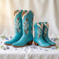 Bottes Western en Cuir Souple pour Femme, Chaussures de Soirée Personnalisées, Bottes Plates Blanches pour Dames, Bottes Cowboy en Cuir, Chaussures Plates en Toile Rouge Vin