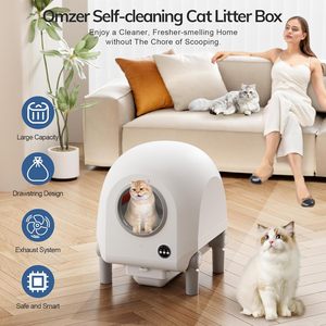 Elecpet caixa de areia para gatos inteligente auto - limpante, controlada pelo aplicativo Tuya, com video, controle de odor, <span class=keywords><strong>70L</strong></span> - Product Image 4