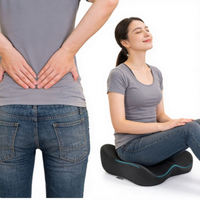 Coussin de siège ergonomique orthopédique personnalisable en mousse à mémoire de forme en forme de papillon pour chaise de bureau, utilisation en voiture, soutien lombaire