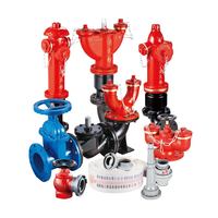 Ductile besi DN150 Fire Hydrant pompa Adapter, konektor bawah tanah fleksibel untuk peralatan pemadam kebakaran aksesoris untuk selang kebakaran
