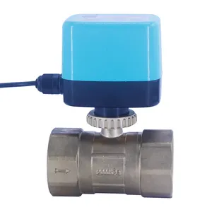 Dn25 ממונע כדור valve 12v 24 וולט 1 "הממונע כדור valve לסיום נתיב מים שליטה