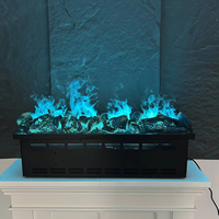 Cheminée électrique à vapeur d'eau 1000 mm, haute qualité, flamme 3D LED, brume de vapeur, télécommande intelligente Wi-Fi, usage domestique