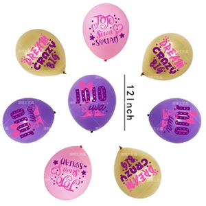 Décorations de fête <span class=keywords><strong>JoJo</strong></span>, fournitures de fête d'anniversaire <span class=keywords><strong>JoJo</strong></span>, comprennent une bannière, des ballons, un topper pour gâteau et cupcakes, pour les filles, thème Siwa, fête X4234 - Product Image 6