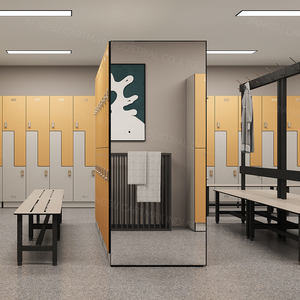 Wasserdichte Smart-Schließ fächer im Freien mit elektronischen Schlössern Fach Holzmaserung Gepäck Smart Schließ fächer - Product Image 6