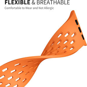 Cinghie sportive magnetiche regolabili in Silicone RYB per IWatch serie Ultra 9/8/7/SE/6/5/4/<span class=keywords><strong>3</strong></span>/<span class=keywords><strong>2</strong></span>/1 49mm 45mm 44mm 42mm 40mm - Product Image 5