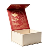 Boîte à bijoux pliable écologique en forme de livre, coffret à bijoux noir avec fermeture magnétique