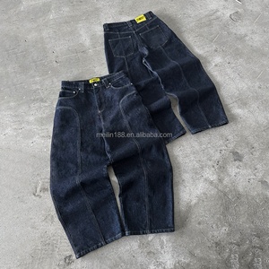 <b>Jeans</b> Manufacturer Custom Men Oversize Heavyweight 14oz Wide Leg Denim Pants Wash Denim Trousers Baggy <b>Jeans</b> for Men - Product Image 1
