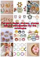 Bracelet de dentition en Silicone pour bébé, accessoire sensoriel pour les tout petits, clip de sucette, pour poussée des dents, nouveau-né,