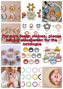 Bracelet de dentition en <span class=keywords><strong>Silicone</strong></span> pour bébé, accessoire sensoriel pour les tout petits, clip de sucette, pour poussée des dents, nouveau-né, - Product Image 4