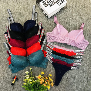 Commerce extérieur beau soutien-gorge arrière ensemble femmes confortable grande taille sous-vêtements push-up réglable sexy soutien-gorge <span class=keywords><strong>en</strong></span> dentelle - Product Image 2