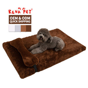 Cama Ortopédica Grande de Espuma Viscoelástica para Perros con Almohada, de Felpa, para Invierno, con Logotipo Personalizado, Venta al Por Mayor del Fabricante - Product Image 6