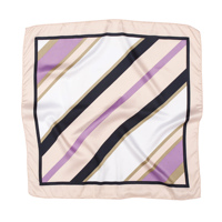 Écharpe carrée en twill de soie de mûrier 90x90cm 16mm, motifs personnalisés de luxe, et bandana en soie noire pour femmes avec logo