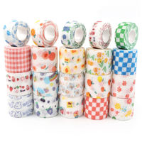 Bandage Cohésif Auto-Adhésif Personnalisé Imprimé en Gros à Motifs Mignons pour Animaux de Compagnie, Chevaux, Enfants, Sports et Soins des Animaux