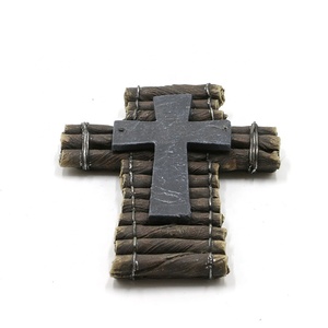 Servicio Personalizado religioso francés Casa de <span class=keywords><strong>Campo</strong></span> diseño resina decoración <span class=keywords><strong>Cruz</strong></span> decoración de <span class=keywords><strong>la</strong></span> pared - Product Image 5