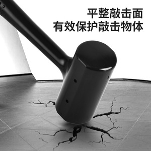 Rubber <b>Hammer</b> Round Headed 1lb Anti Slip Handle For Tile Installation Industry Use - Product Image 4