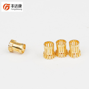 Fengdakang <b>Crown</b> Spring Connector Beryllium Copper Gold Plated Board To Board Connector Customizable Size - Product Image 2
