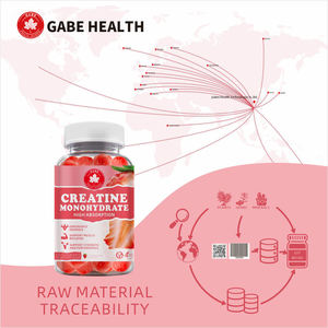 <b>Creatine</b> <b>Monohydrate</b> Gummies Strawberry Pre-Workout Muscle Growth & Energy Sugar Free Vegan Dietary Supplement - Product Image 4