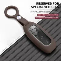 Housse de protection pour clé de voiture en caoutchouc de silicone liquide, anti-rayures, pour DENZA D9 EV DM N7 N8, accessoires décoratifs