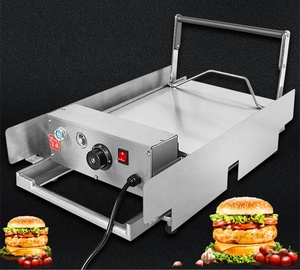 Machine à griller les pains à hamburger électrique en vente chaude, machine à cuire les hamburgers, machine à faire des hamburgers, 800W, fabricant de hamburgers commercial - Product Image 2