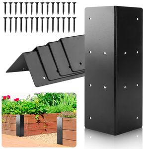 Sắt L góc bên phải kim loại Doanh góc Brace vật liệu thép cho kệ gỗ đồ nội thất vườn khung giường - Product Image 2