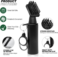 Brosse de nettoyage pour clubs de golf Caiton avec logo personnalisé, accessoires de golf pour le nettoyage des clubs