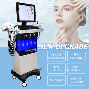 Appareil facial 14-en-1 multifonctionnel pour nettoyage en profondeur du visage, soin de la peau, dermabrasion à jet d'eau, peeling sous vide, éliminateur de points noirs, prise US - Product Image 3
