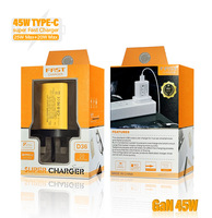 Adaptateur de charge rapide pour téléphone portable et ordinateur portable avec prise britannique 3 broches PD 25W PD 3.0 Super Fast Charging OTP