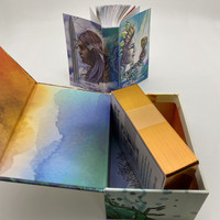 Cartes Oracle personnalisées avec boîte et guide, boîtes magnétiques personnalisées pour cartes Oracle, estampage à chaud doré sur cartes Oracle