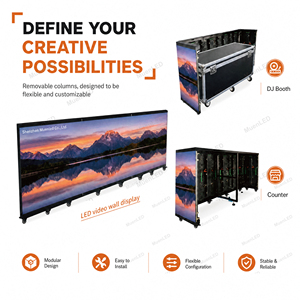 Écran d'affichage LED mobile pliable pour DJ en extérieur ZD-O-2.604, mur vidéo professionnel portable pour scène - Product Image 5