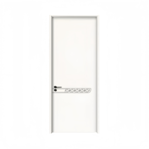 Porta in Legno Massello con Intarsi in Acciaio Inossidabile per Stile Moderno Classico - Product Image 1