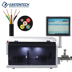 EW-05F+S Intelligent computer controle system work together with multicore cable wire cutting stripping machine