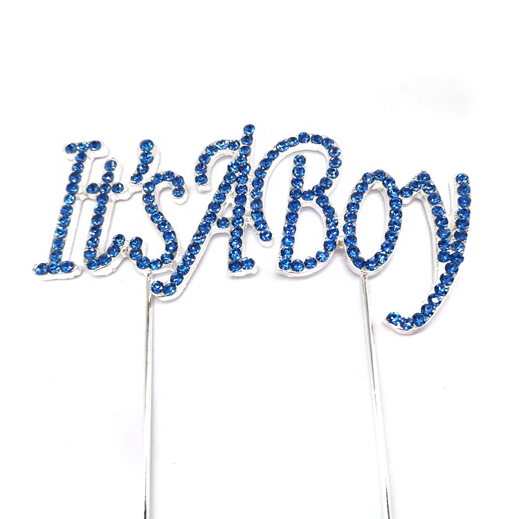 Blue rhinestone plating silver