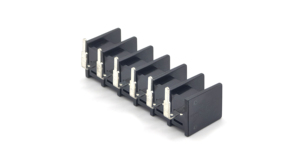 Borniers de connexion à insertion coudée pas de 9,5 mm, noirs, 1*6P - Product Image 2