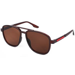 Nouvelles Lunettes de Soleil Décontractées Unisexe Polarisées UV400 pour la Conduite, Double Pont, Forme Elliptique, Sport, Mode, Verres PC, Tendance Cool Europe Amérique - Product Image 2