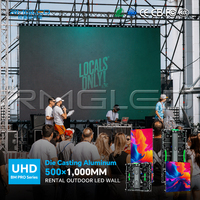 Pantalla LED para Escenario P2.604 P2.976 P3.91 de Alquiler, Alta Definición, a Todo Color, Tamaño de Gabinete 500X1000 mm, para Conciertos