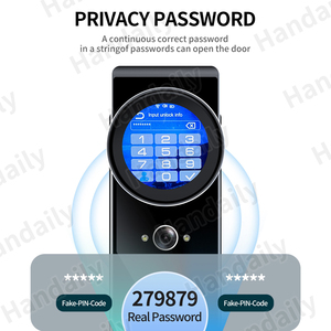 HanDaily 2025 <span class=keywords><strong>Nouvelle</strong></span> <span class=keywords><strong>Serrure</strong></span> de <span class=keywords><strong>Porte</strong></span> Intelligente IA avec NFC, Haut-parleur, Reconnaissance Faciale, Surveillance Vidéo, Interphone et Déverrouillage par Veine Palmaire Tuya - Product Image 5