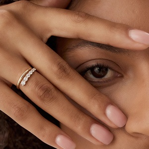 Anillo Ajustable LOZRUNVE Personalizado de Plata de Ley 925 con Diamantes Cruzados de Lujo - Product Image 3