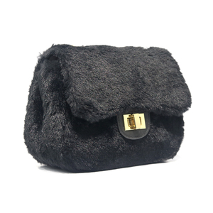 <span class=keywords><strong>Bolsos</strong></span> de mano negros de alta calidad para el día a día para mujer, <span class=keywords><strong>bolsos</strong></span> de lujo para mujer, sin logotipo, fury, pequeños - Product Image 2