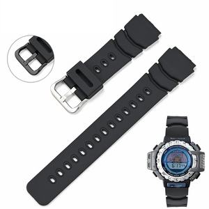 Correa de Reloj de Silicona para <span class=keywords><strong>Casio</strong></span>, Correa de Repuesto con Hebilla de Pin de Metal, 20mm, Protrek, Correa de Goma para Reloj, Accesorio de Repuesto de 1, 2, 2, 1, 2 - Product Image 1