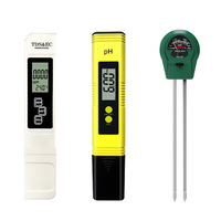 Kit combiné de testeur d'eau et de sol 3 pièces - pH-mètre numérique + Testeur TDS/EC/Température + Testeur d'humidité/luminosité/pH du sol pour jardin et aquarium