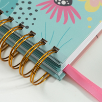 Journal de prière personnalisé à spirale en PP/tissu, agenda quotidien avec logo personnalisé pour adolescentes et préadolescentes, pour la pratique de la gratitude et la réduction du stress