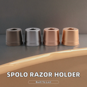 Support de rasoir de sécurité Spolo, support universel pour rasoir, lame double, utilisation sur le visage, pour tous les manches de moins de 15 mm de diamètre - Product Image 2