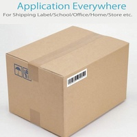 Étiquettes d'expédition auto-adhésives noires et blanches compatibles DYMO S0722400 99012 36mm x 89mm LW pour imprimante LabelWriter